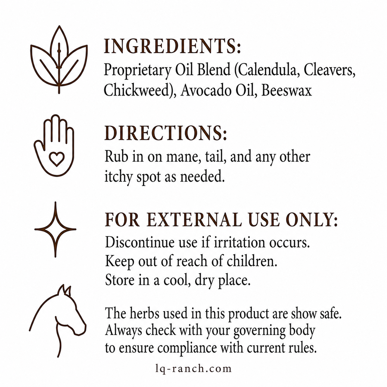 Back label
